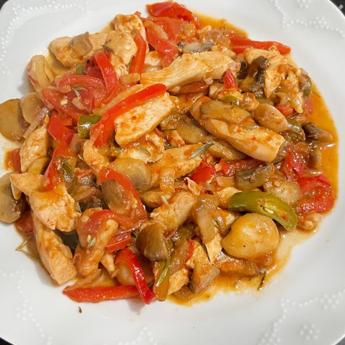 Mantarlı Tavuk Sote